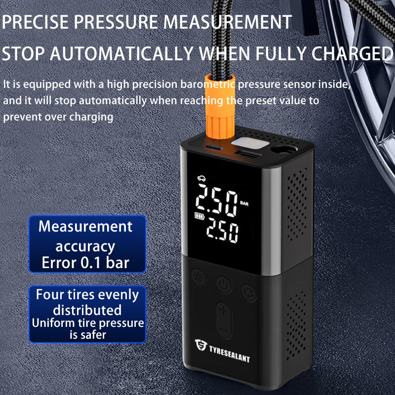 Portable Digital Tire Pressure Monitoring Air Pump