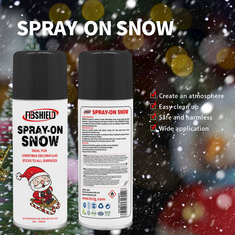 SPRAY-ON SNOW