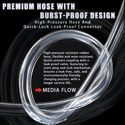 Refrigerant Charging Hose With Pressure Gauge