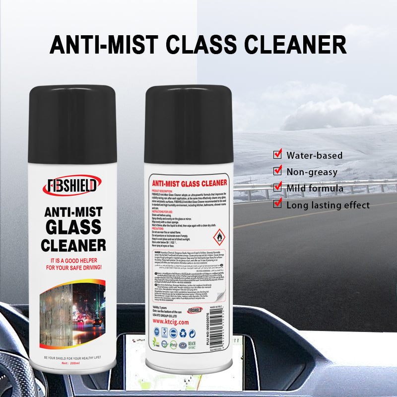 Anti-mist glass cleaner