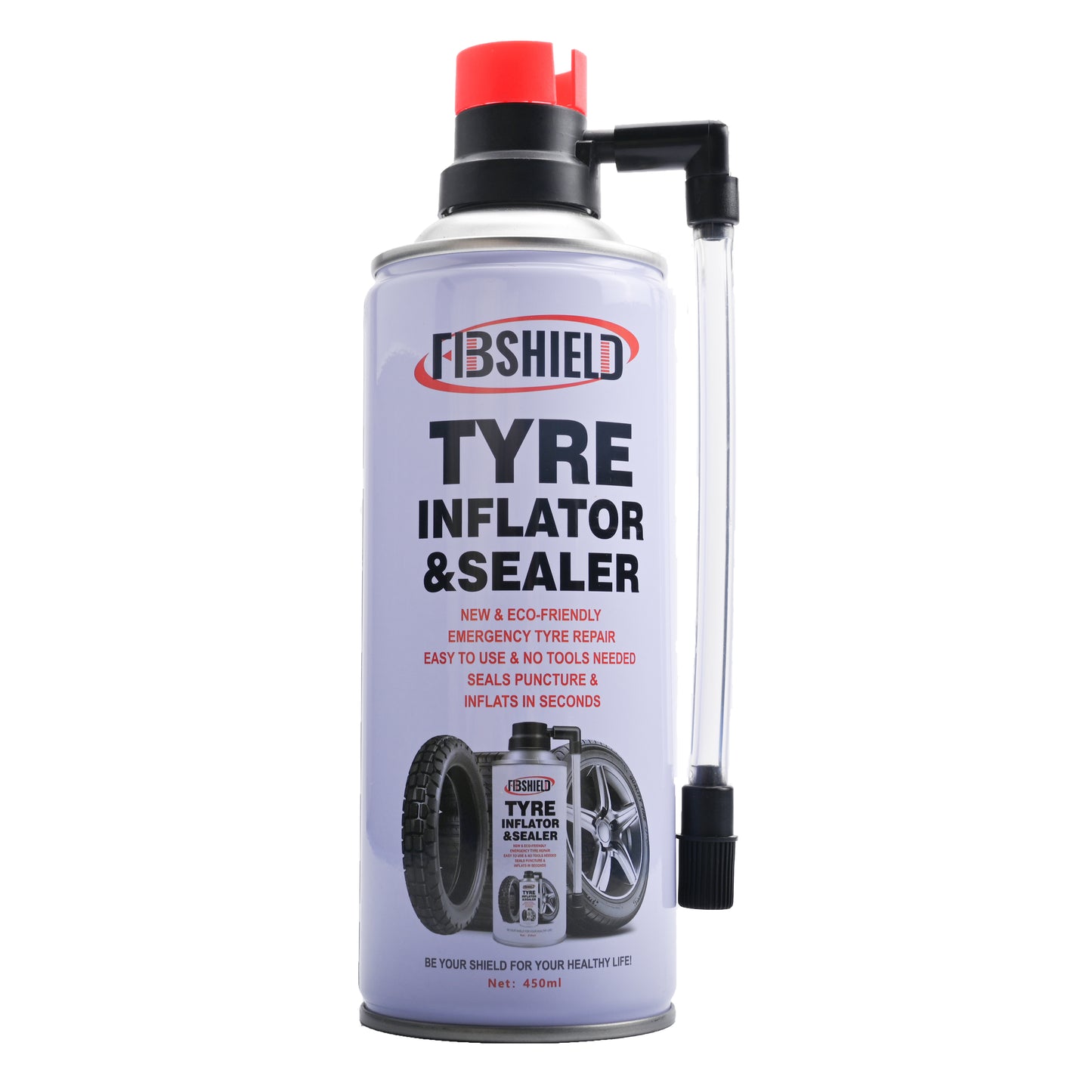 FIBSHIELD TYRE INFLATOR &SEALER 200ML&450ML