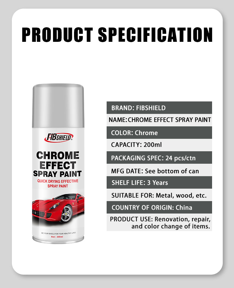 Chrome Effect Spray Print 200ML